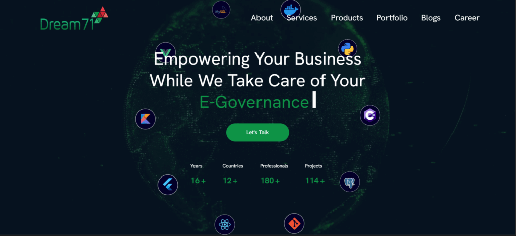 Dream 71 Bangladesh homepage
