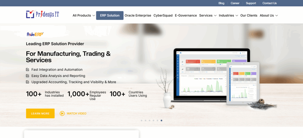 pridesys IT homepage
