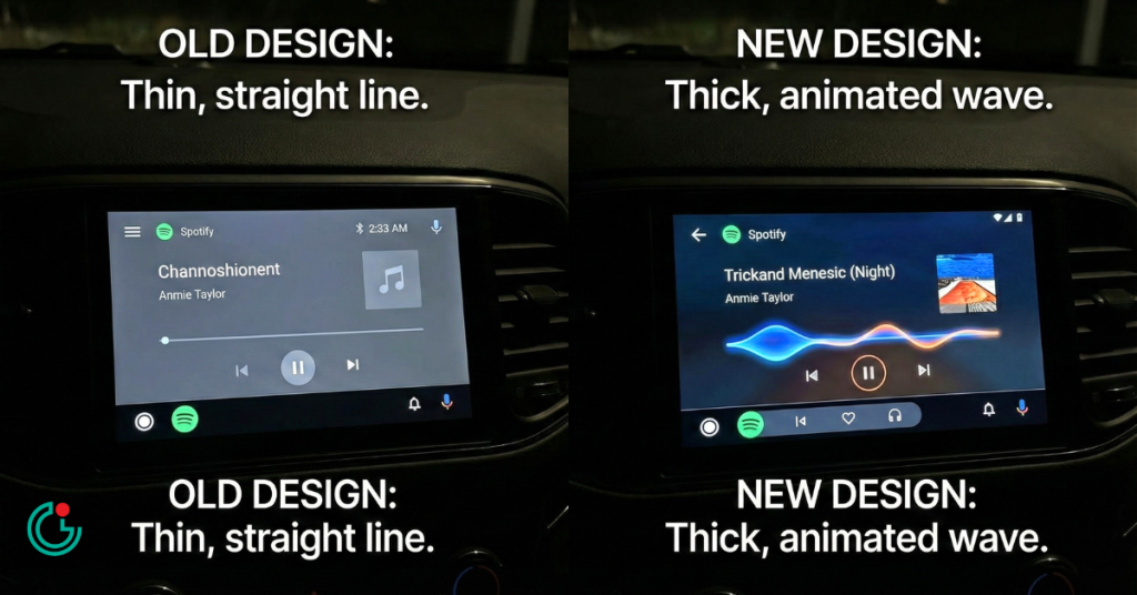 What is the Wavy Progress Bar? old design and new design