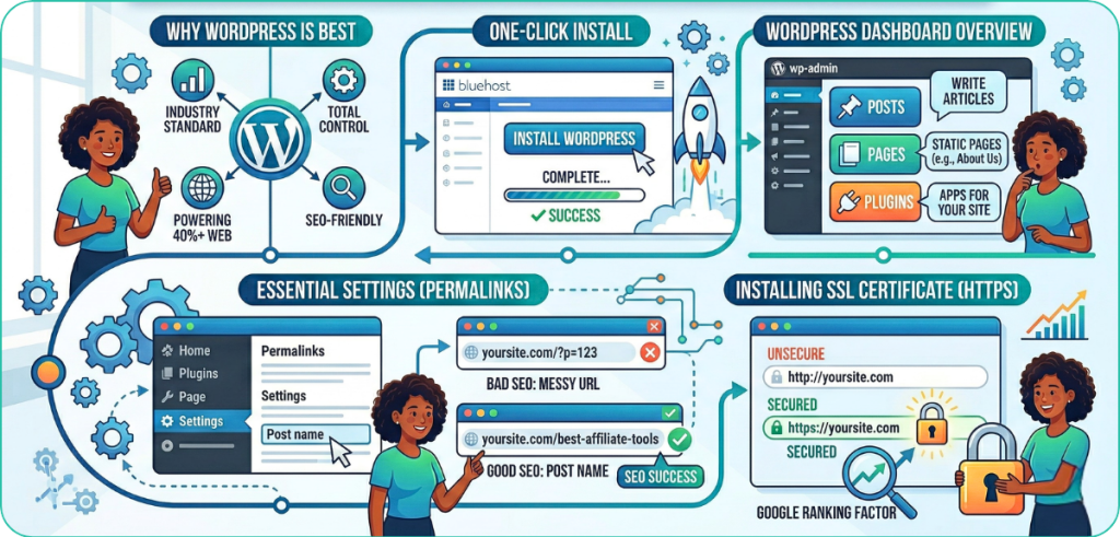 Install WordPress and Set Up Your Website