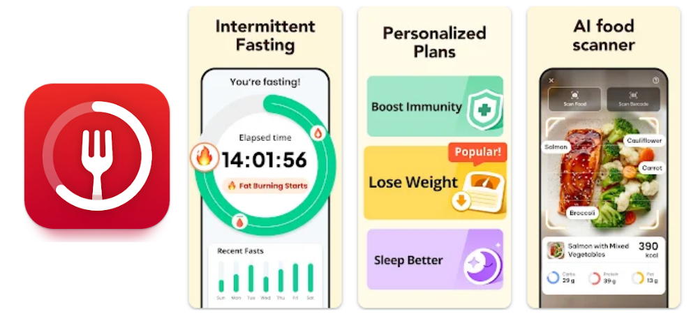 Intermittent Fasting Tracker app (by Leap Fitness)