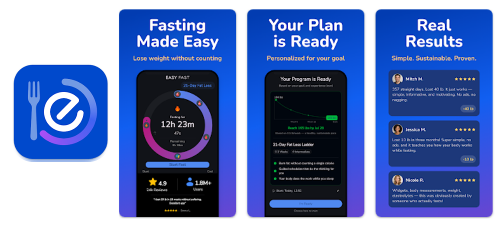 Easy Fast: Intermittent Fasting app