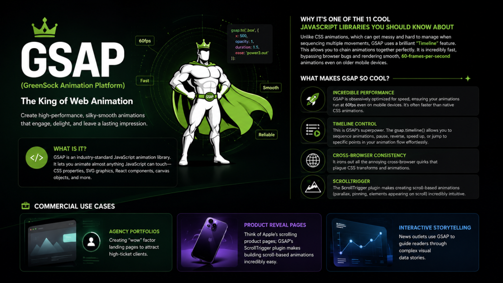 GSAP JavaScript animation library The King of Web Animation